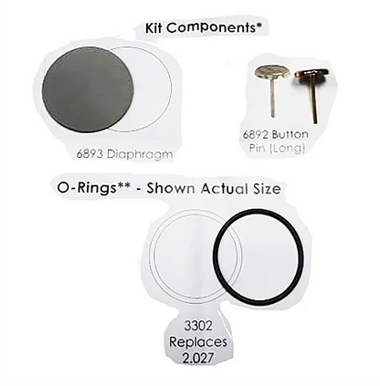 First Stage Regulator Repair Kit DC1, DC2, DC3, DCX Hollis (220.9216)
