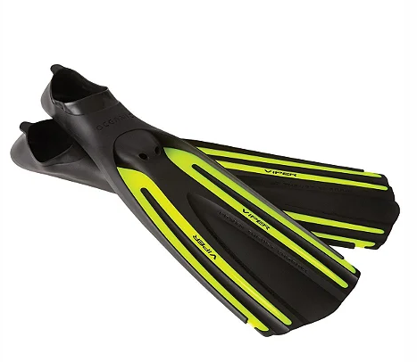 Yellow Oceanic Viper Full Foot Fin (Closed Heel)